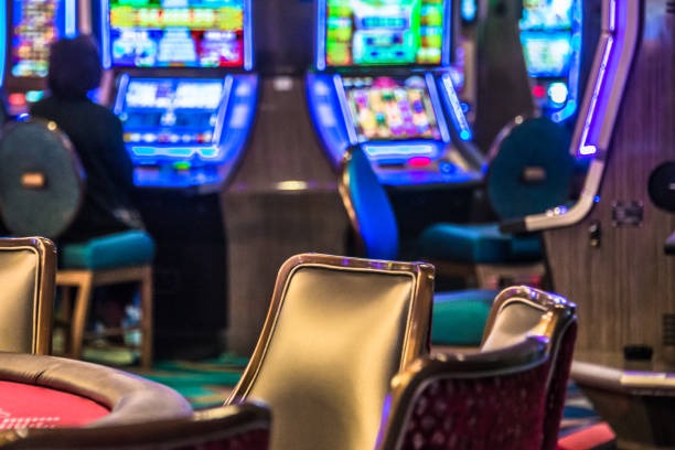 Baccarat table showing player and banker hands